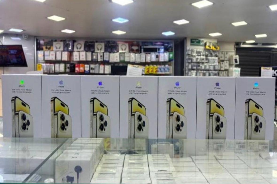 Equipos iPhone en exhibición
